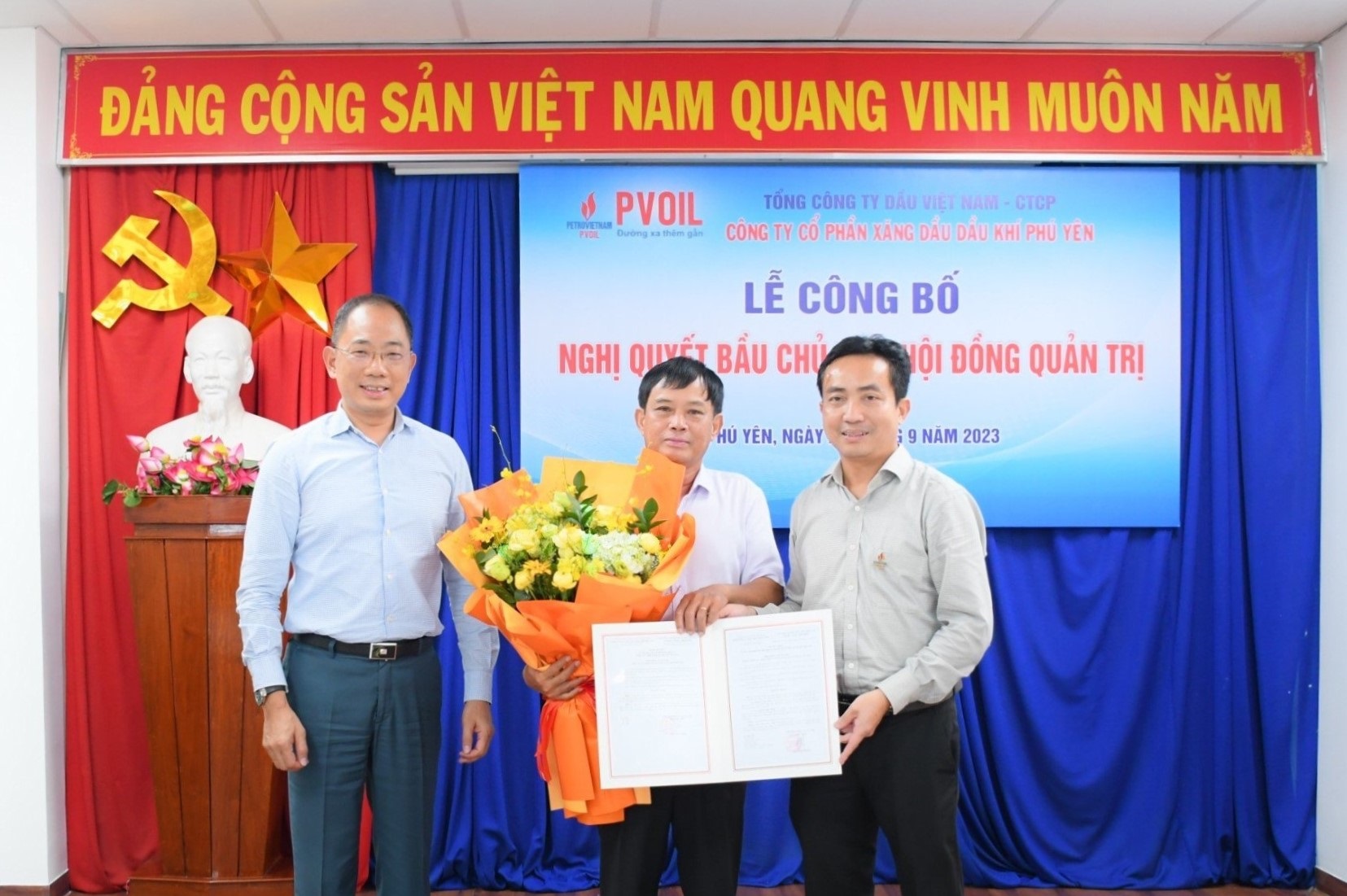 Thay đổi Chủ tịch HĐQT PVOIL Phú Yên