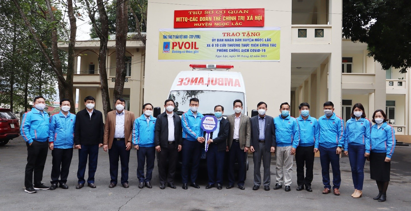 PVOIL continues to support Thanh Hoa province fighting pandemic