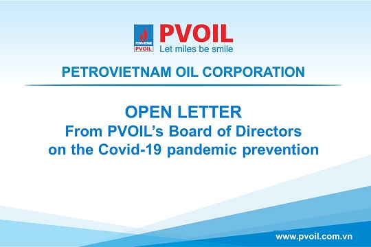 Open letter from PVOIL’s Board of Directors on the Covid-19 pandemic prevention