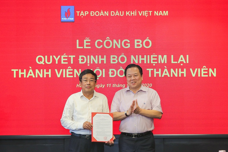 Công bố quyết định bổ nhiệm lại Thành viên Hội đồng Thành viên Tập đoàn Dầu khí Quốc gia Việt Nam