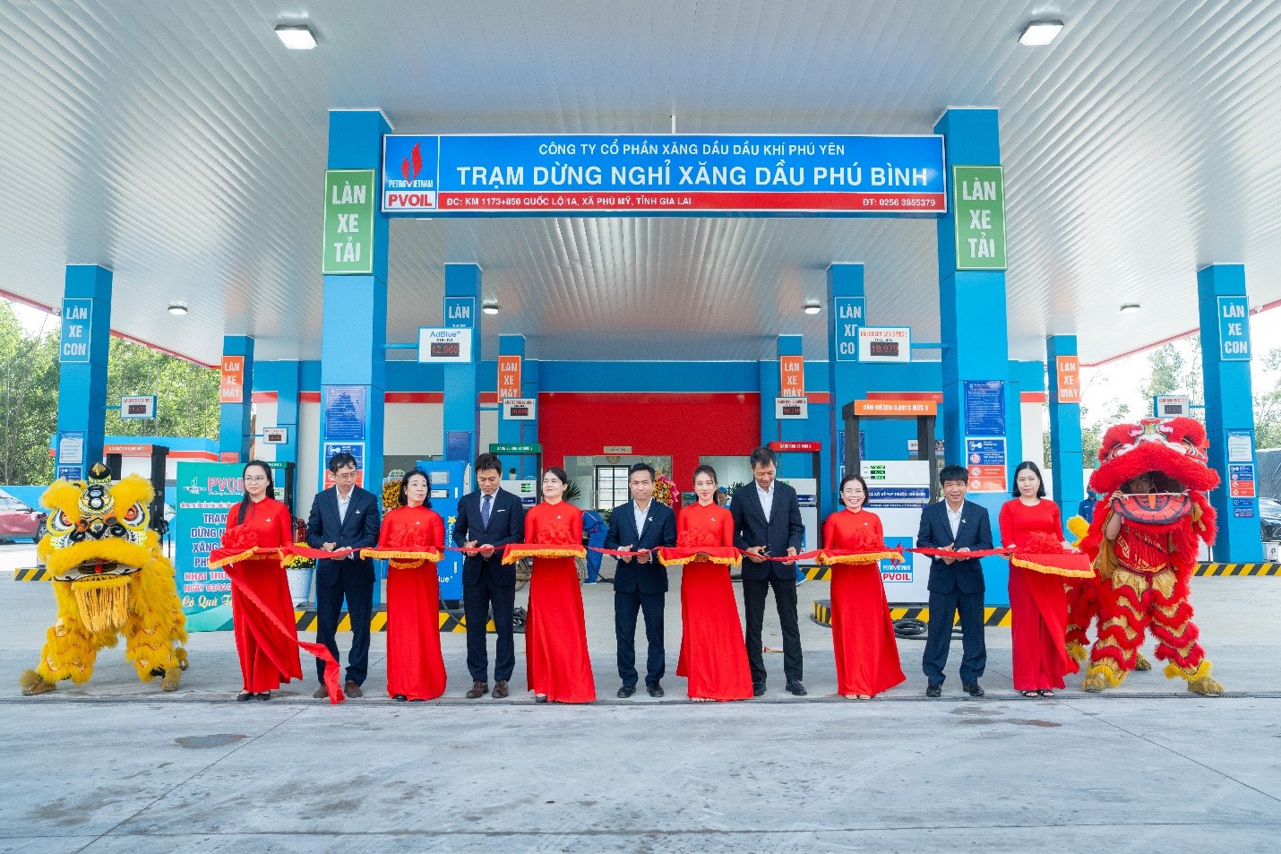 PVOIL Phú Yên khai trương Trạm dừng nghỉ xăng dầu Phú Bình: Dấu ấn chiến lược nâng tầm thương hiệu